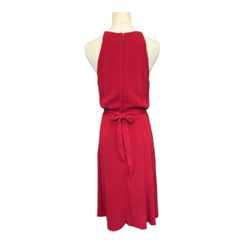 🍷✨ EUC KUT FROM THE KLOTH ‘Elise’ Burgundy Embroidered Halter Dress | Sz 6 - Picture 4 of 6